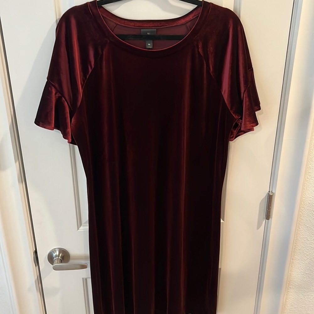 Worthington Red Velvet Dress